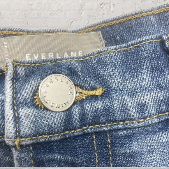 Everlane Original Cheeky Jean 29 Crop Organic Cotton High Rise Vintage Wash - Picture 8 of 15